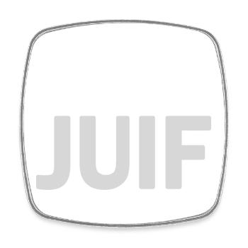 T SHIRT ORIGINAL JE SUIS JUIF - Magnet carré - blanc - Devant