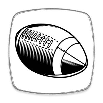 American Football Illustration - Square fridge magnet - white - Front