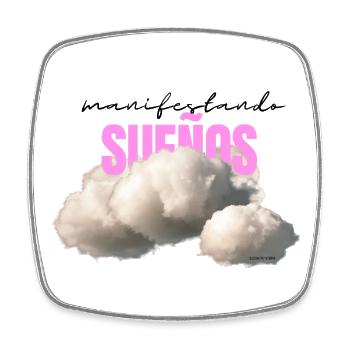 MANIFESTING DREAMS - Square fridge magnet - white - Front