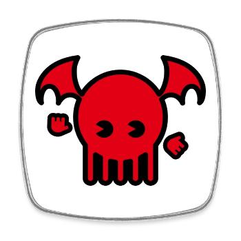 Cthulhu 2024 - Magnet carré - blanc - Devant