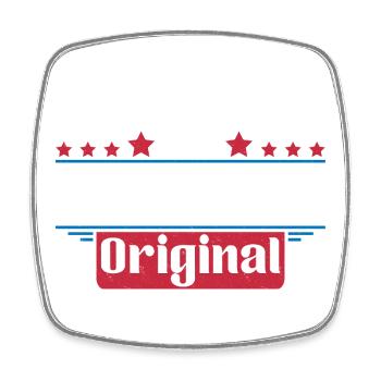 Patriotischer Adler Amerikanische Flagge Design - Viereckiger Kühlschrankmagnet - Weiß - Vorne
