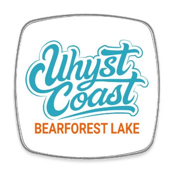 Uhyst Coast Spree Bärwalder See Bearforest Lake bl - Viereckiger Kühlschrankmagnet - Weiß - Vorne