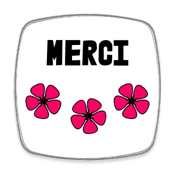 MISTRESS. THANK YOU. THANK YOU MISTRESS. GIFT - Square fridge magnet - white - Front