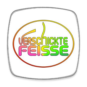 Feisse sent - Square fridge magnet - white - Front
