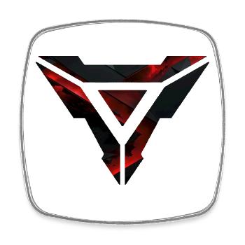 Futuristisches geometrisches Burst-Design - Viereckiger Kühlschrankmagnet - Weiß - Vorne