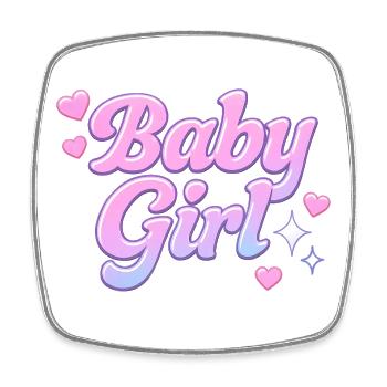 Babygirl - Square fridge magnet - white - Front