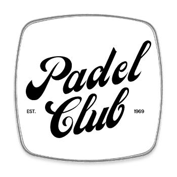 Padel Club - Square fridge magnet - white - Front