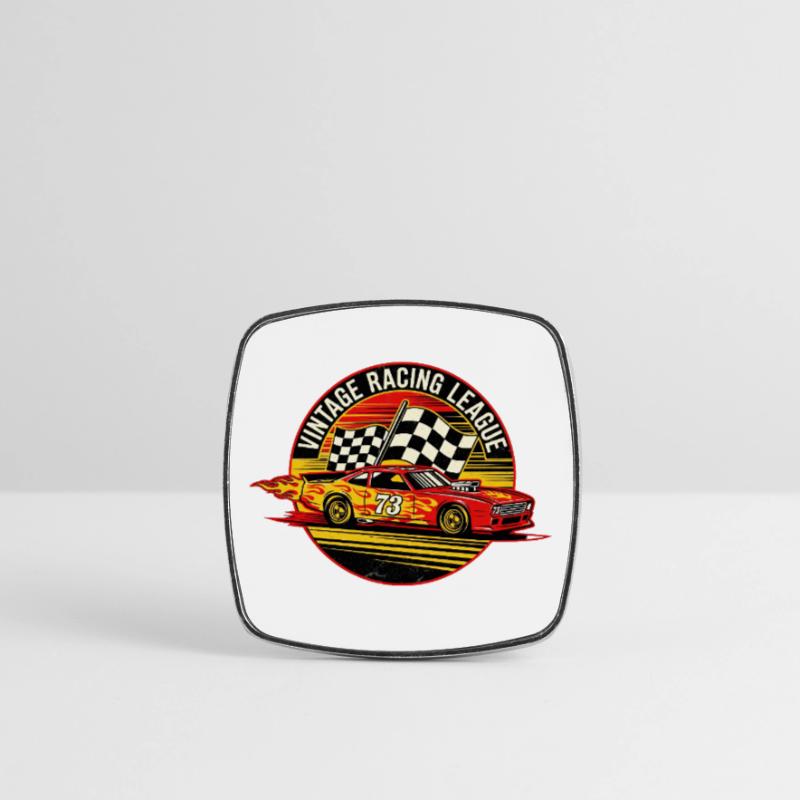 Conception de drapeaux de course vintage Magnet carré