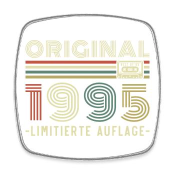 Original 1995 Vintage Vintage Anniversaire Rétro - Magnet carré - blanc - Devant