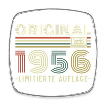 Original 1956 Vintage Vintage Anniversaire Rétro - Magnet carré - blanc - Devant