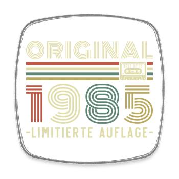 Original 1985 Vintage Vintage Anniversaire Rétro - Magnet carré - blanc - Devant