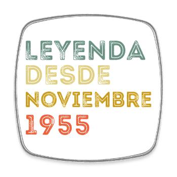 Novembre 1955 Vintage Rétro Anniversaire - Magnet carré - blanc - Devant