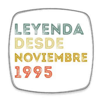 Novembre 1995 Vintage Rétro Anniversaire - Magnet carré - blanc - Devant