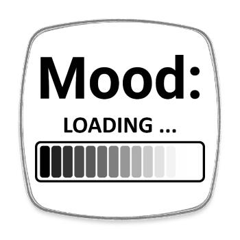 Mood Loading Stilvolles Design Ladestange - Viereckiger Kühlschrankmagnet - Weiß - Vorne