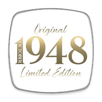 77e anniversaire Original octobre 1948 - Magnet carré - blanc - Devant