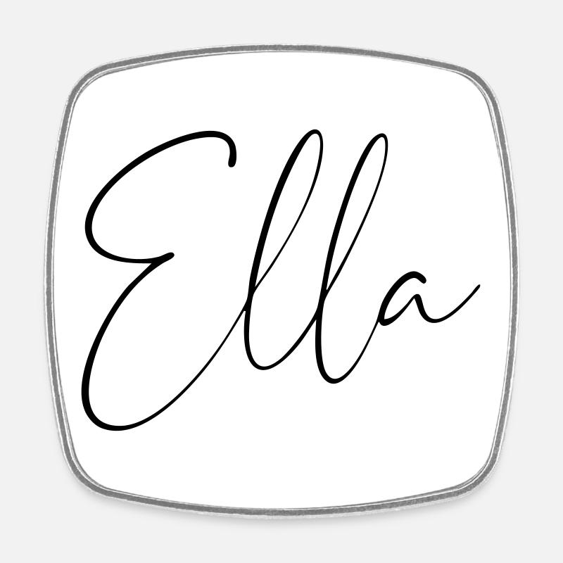 Ella / Handwriting Personalized Design - Square fridge magnet - white
