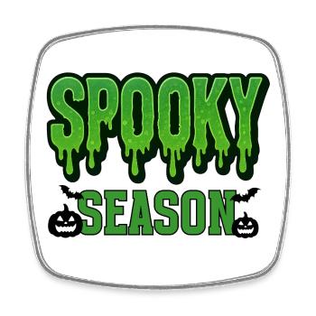 Spooky Season Illustration - Viereckiger Kühlschrankmagnet - Weiß - Vorne