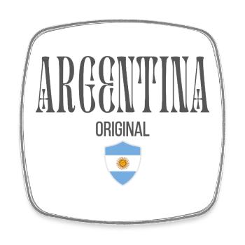 Originally from Argentina, born in Argentina - Square fridge magnet - white - Front