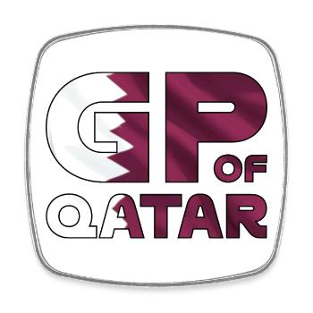 qatar_gp - Viereckiger Kühlschrankmagnet - Weiß - Vorne