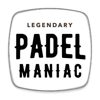 Padel-Maniac - Viereckiger Kühlschrankmagnet - Weiß - Vorne