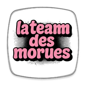 The Cod Team - Square fridge magnet - white - Front
