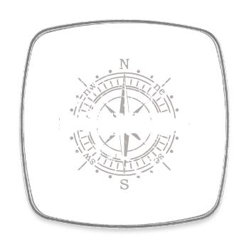 Adventure - Square fridge magnet - white - Front