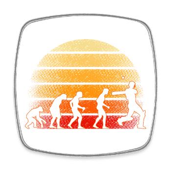 Funny Cricketer Cricket Sports Sayings - Square fridge magnet - white - Front