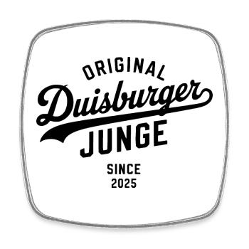 Echter Duisburger Hoodie Duisburg Shirt Tasse - Viereckiger Kühlschrankmagnet - Weiß - Vorne