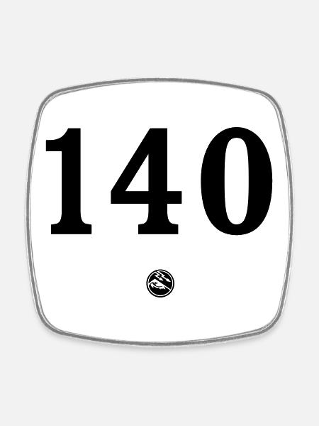 RG-1402 - Square fridge magnet - white