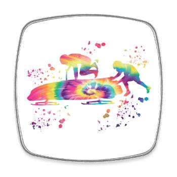 Bob Team Brakeman Bob - Square fridge magnet - white - Front