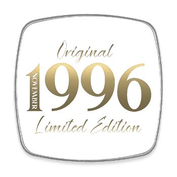 30th Birthday Original November Vintage 1996 - Square fridge magnet - white - Front