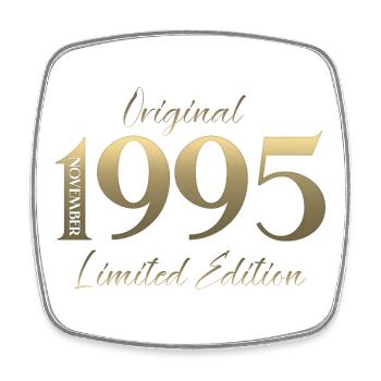30th Birthday Original November Year 1995 - Square fridge magnet - white - Front