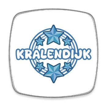 Holidays Kralendijk - Square fridge magnet - white - Front
