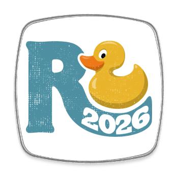 Gummy Duck Pension 2026 - Retirement - Pension - Square fridge magnet - white - Front