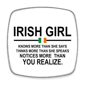 Irish Girl  - Square fridge magnet - white - Front