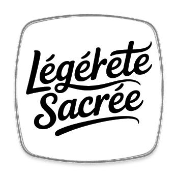 Legèrement Sacrée - Magnet carré - blanc - Devant