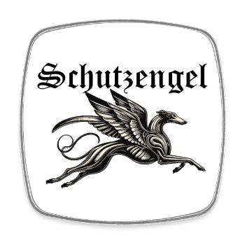 Ángel Guardián Nr3 German - Square fridge magnet - white - Front