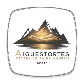 Gift Aigüestortes Estanys Sant Maurici Pyrenees - Viereckiger Kühlschrankmagnet - Weiß - Vorne