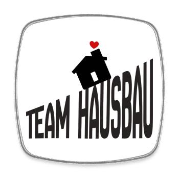 Team House Construction - Square fridge magnet - white - Front