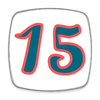15. 15 YEARS. 15th ANNIVERSARY. 15 YEAR ANNIVERSARY. - Square fridge magnet - white - Front