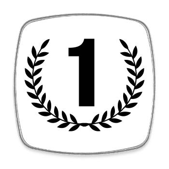 1 wreath - Square fridge magnet - white - Front