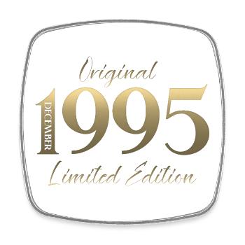 30th Birthday Original December Volume 1995 - Square fridge magnet - white - Front