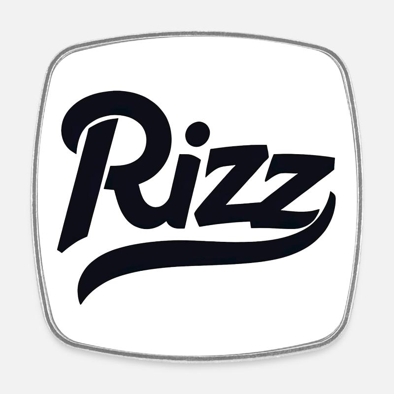 Rizz - Magnet carré - blanc