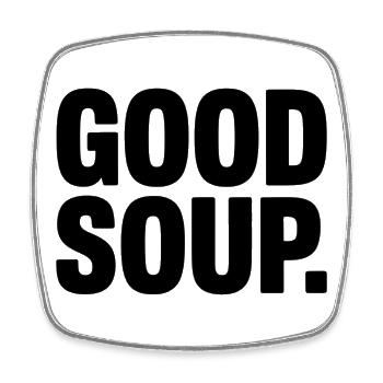 Good Soup Meme Good Soup Spruch - Viereckiger Kühlschrankmagnet - Weiß - Vorne