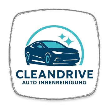 CleanDrive Car Interior Cleaning - Square fridge magnet - white - Front