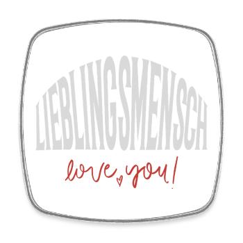 Favorite person - Square fridge magnet - white - Front