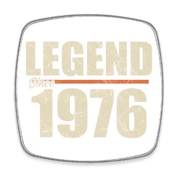 Birthday 1976 | Legend since 1976 - Square fridge magnet - white - Front