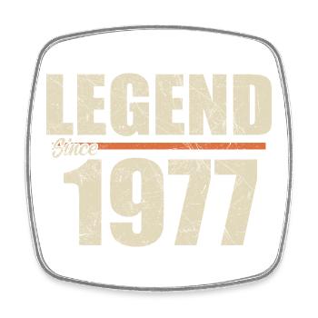 Birthday 1977 | Legend since 1977 - Square fridge magnet - white - Front