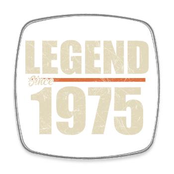Birthday 1975 | Legend since 1975 - Square fridge magnet - white - Front