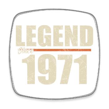 Birthday 1971 | Legend since 1971 - Square fridge magnet - white - Front